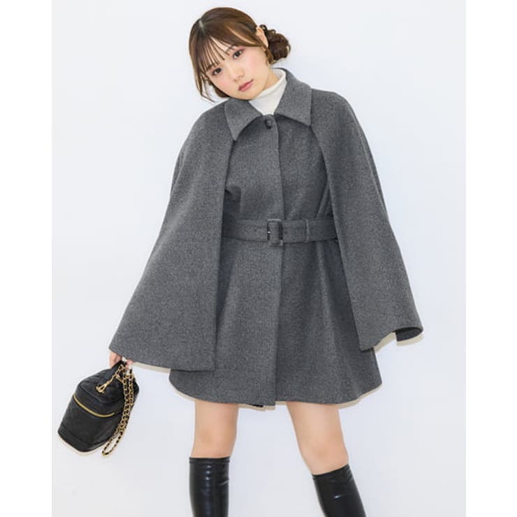 ケープコート[品番：INGW0009652]｜INGNI （イング）のレディースファッション通販｜SHOPLIST（ショップリスト）