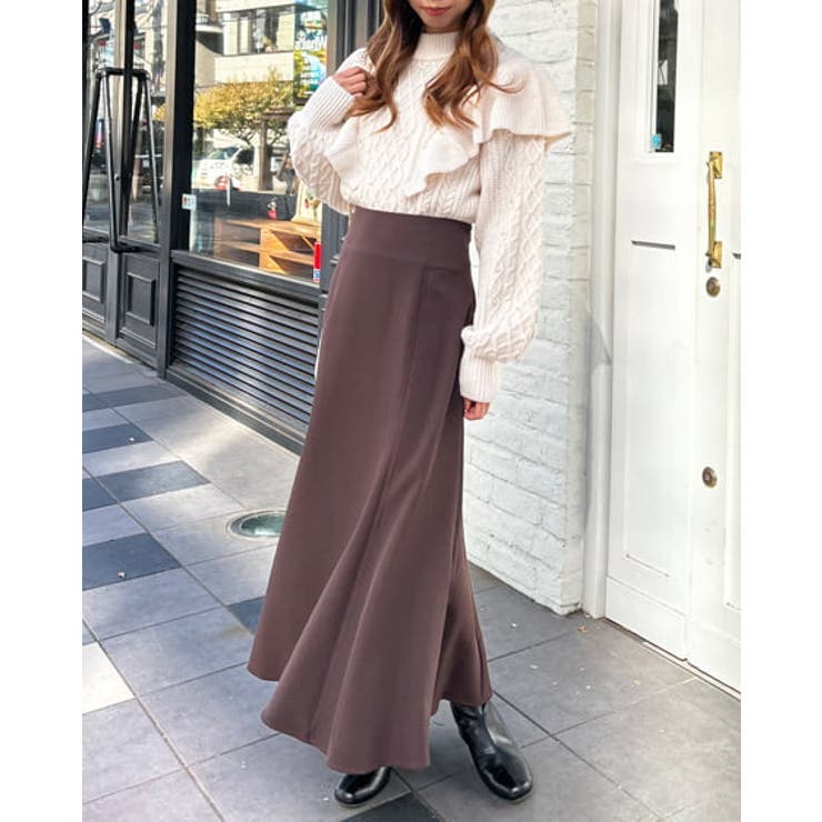 5Gフリルケーブルパール付ニット[品番：INGW0009619]｜INGNI （イング