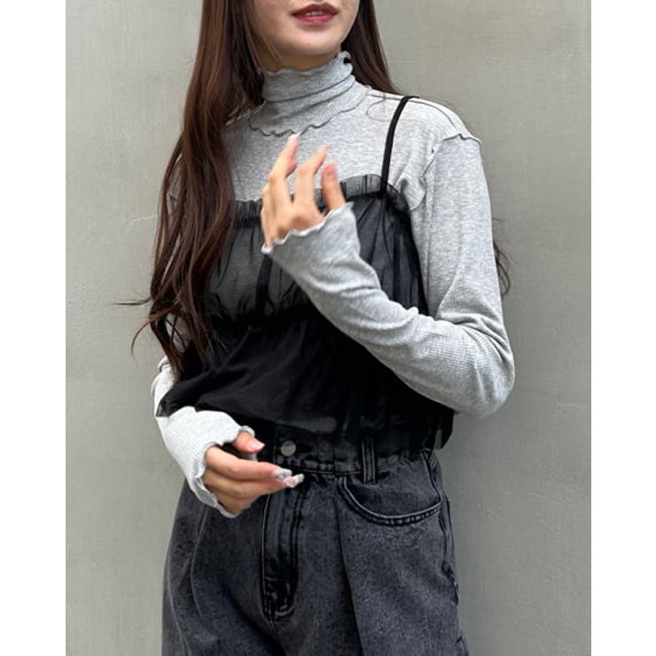 フェザーキャミビスチェセットTOPs 春 SS[品番：INGW0009718