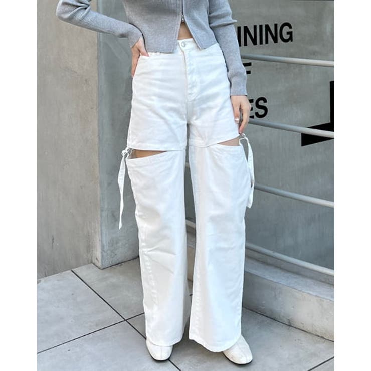 サイドベルトデニムパンツ 春 SS[品番：INGW0009847]｜INGNI （イング