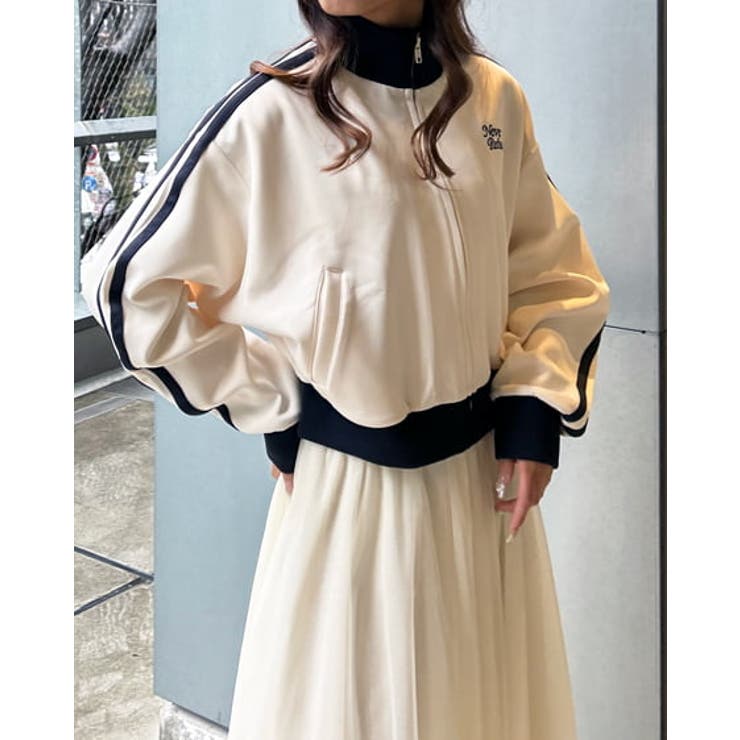 サイドライン胸ロゴショートトラックジャージ 春 SS[品番