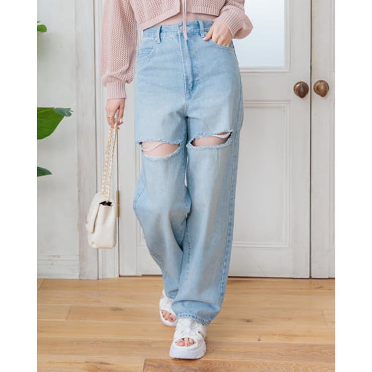 ニークラッシュデニムパンツ[品番：INGW0009825]｜INGNI （イング
