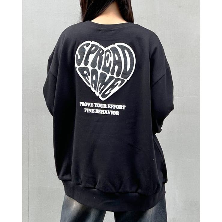 Backハートロゴ裏毛チュニック 春 SS[品番：INGW0009858]｜INGNI