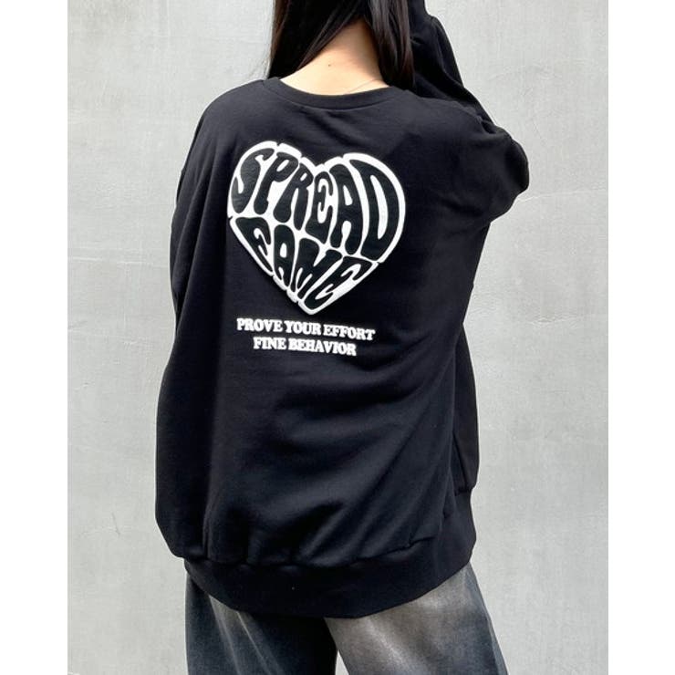 Backハートロゴ裏毛チュニック 春 SS[品番：INGW0009858]｜INGNI