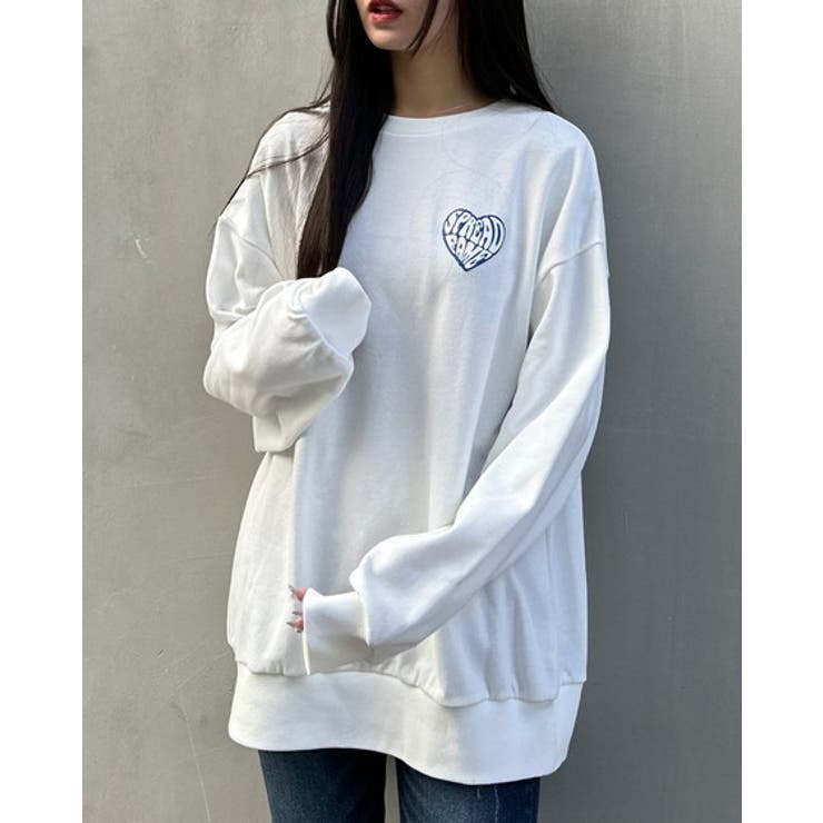 Backハートロゴ裏毛チュニック 春 SS[品番：INGW0009858]｜INGNI