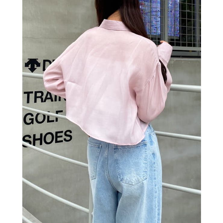 前リボンシアーショートシャツ | INGNI  | 詳細画像15 