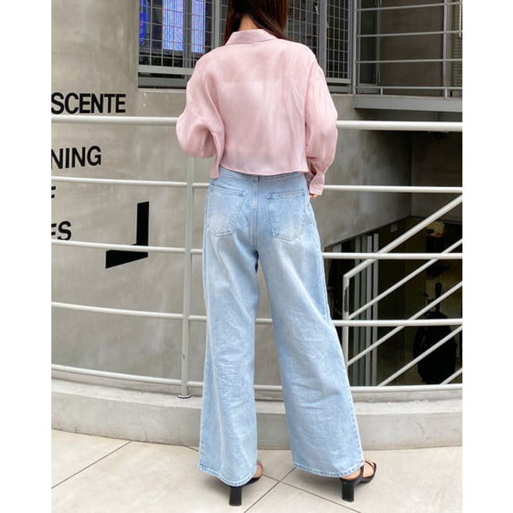 前リボンシアーショートシャツ | INGNI  | 詳細画像11 