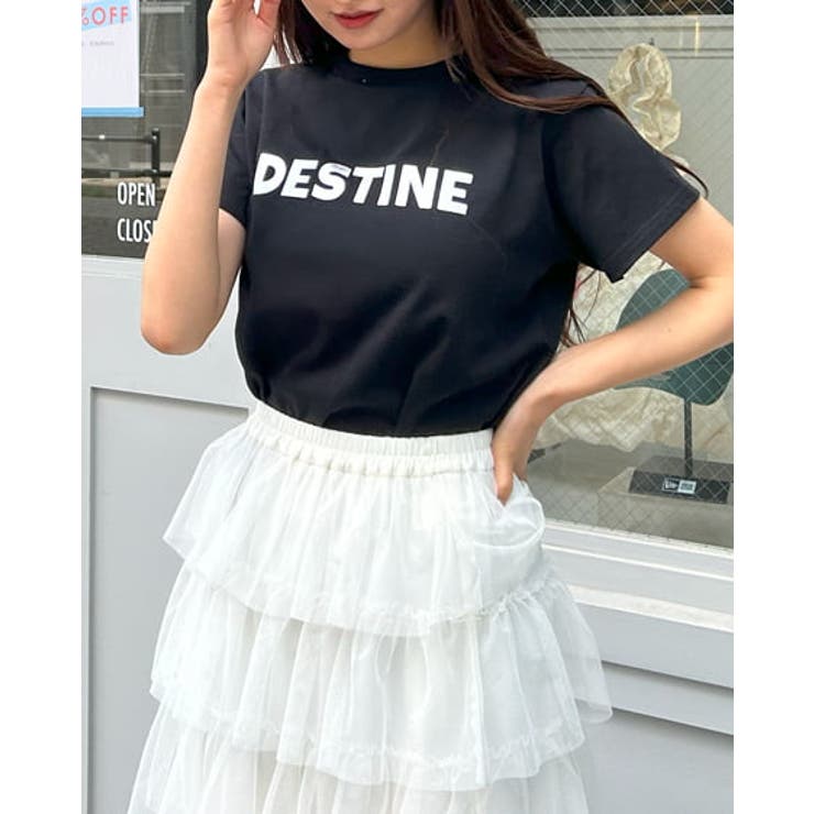 クロ/シルバー | 【WEB限定】ロゴプリントTシャツ | INGNI 