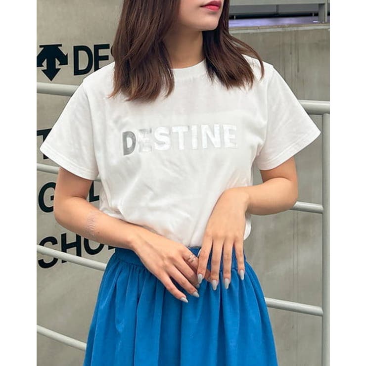 オフホワイト/シルバー | 【WEB限定】ロゴプリントTシャツ | INGNI 