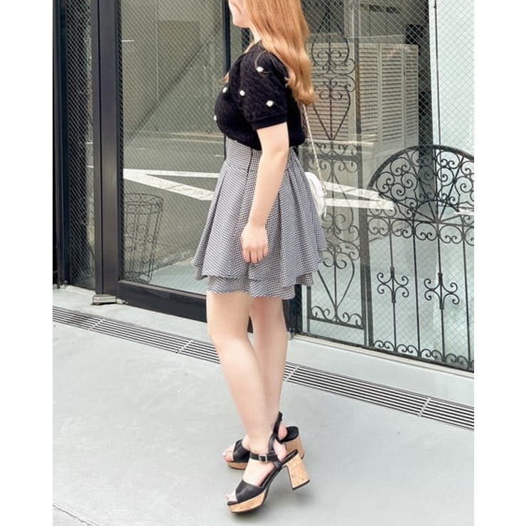 12Gフラワーケーブル半袖ニット | INGNI  | 詳細画像24 