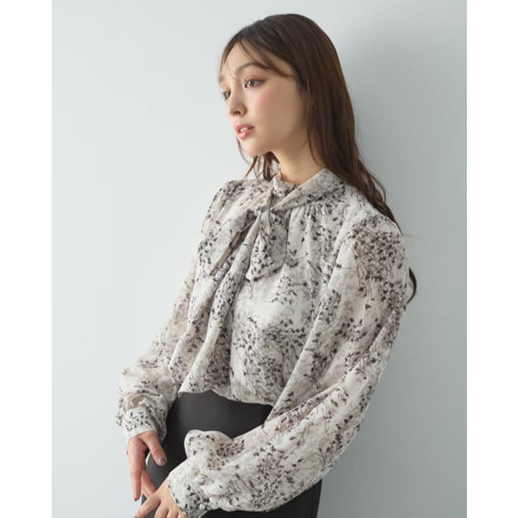 花柄シアー2wayリボンBL[品番：INGW0010236]｜INGNI （イング