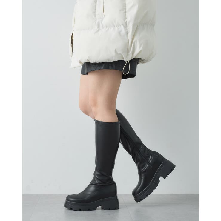 厚底ストレッチロングブーツ[品番：INGW0010248]｜INGNI （イング