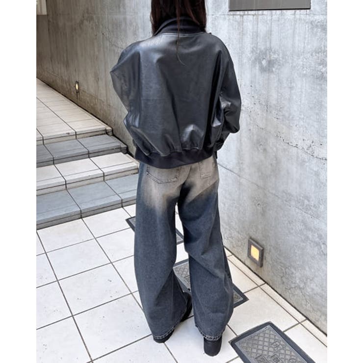 フェイクレザートラックジャケット[品番：INGW0010257]｜INGNI