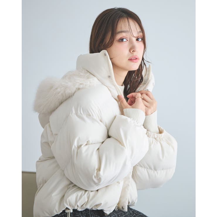 【激安通販 オンラインショップ】 ファー取り外し中綿JK[品番：INGW0010448]｜INGNI （イング）の ジャケット・アウター