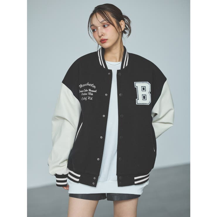 ワッペン付スタジャン[品番：INGW0010338]｜INGNI （イング）のレディースファッション通販｜SHOPLIST（ショップリスト）