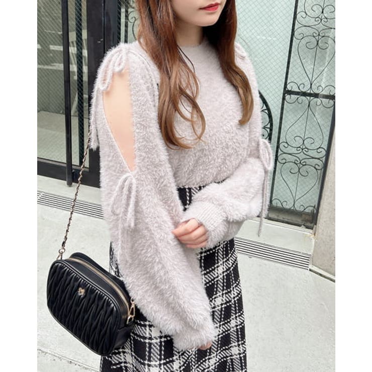 12Gフェザー袖リボンニット | INGNI  | 詳細画像5 