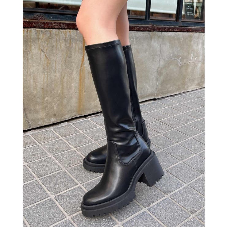 厚底ロングブーツ[品番：INGW0010462]｜INGNI （イング）のレディースファッション通販｜SHOPLIST（ショップリスト）