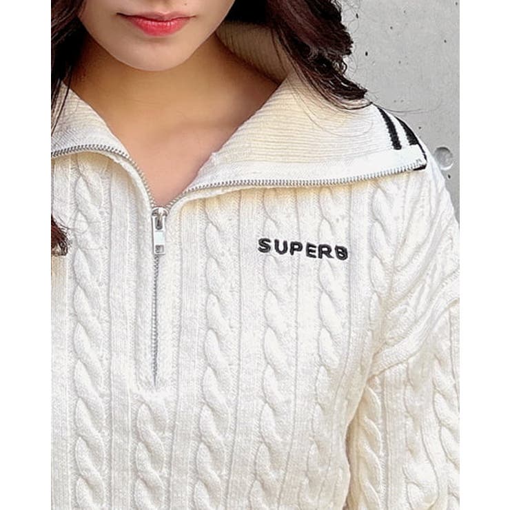 ジャックムス JACQUEMUS ハーフジップショート丈ニット レディース 38