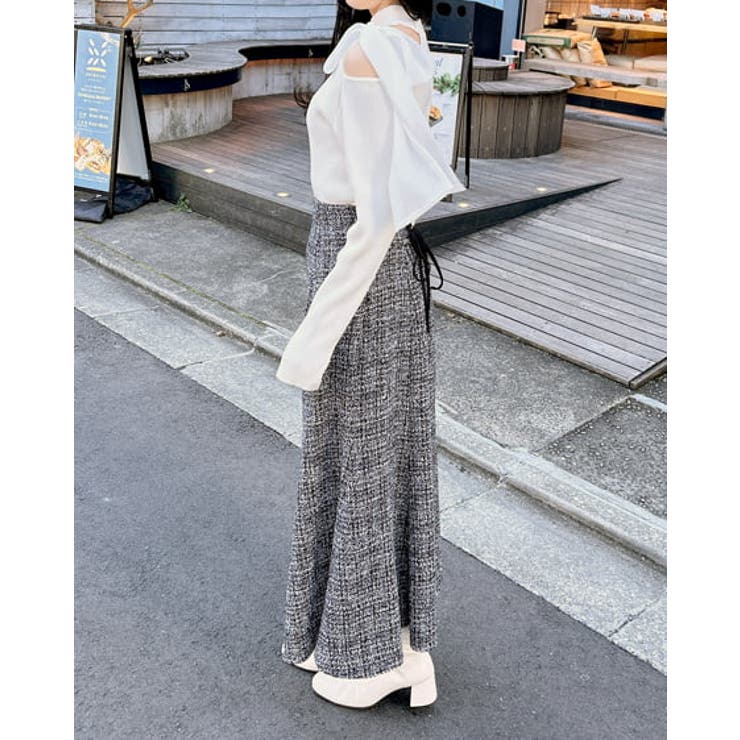 BackレースUPツイードマーメイドSK | INGNI  | 詳細画像6 