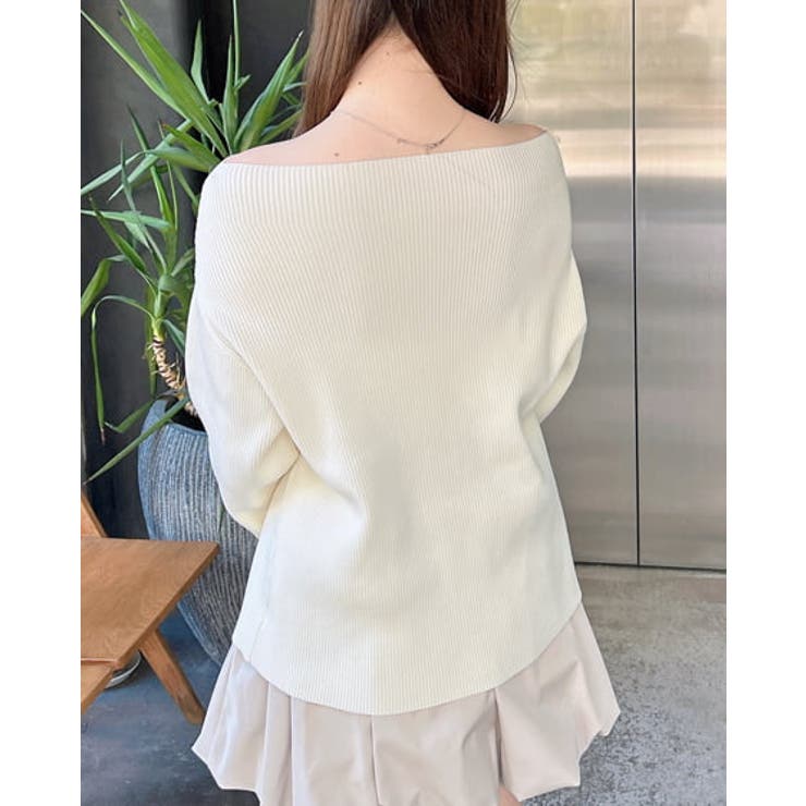 オフショルジップニットカーディガン | INGNI  | 詳細画像3 