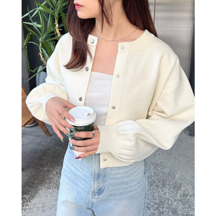 ショート丈スポンディッシュニットカーディガン | INGNI  | 詳細画像6 