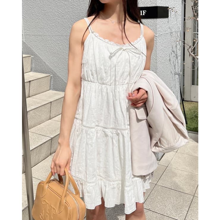 【WEB限定】レースティアードミニキャミワンピース | INGNI  | 詳細画像7 