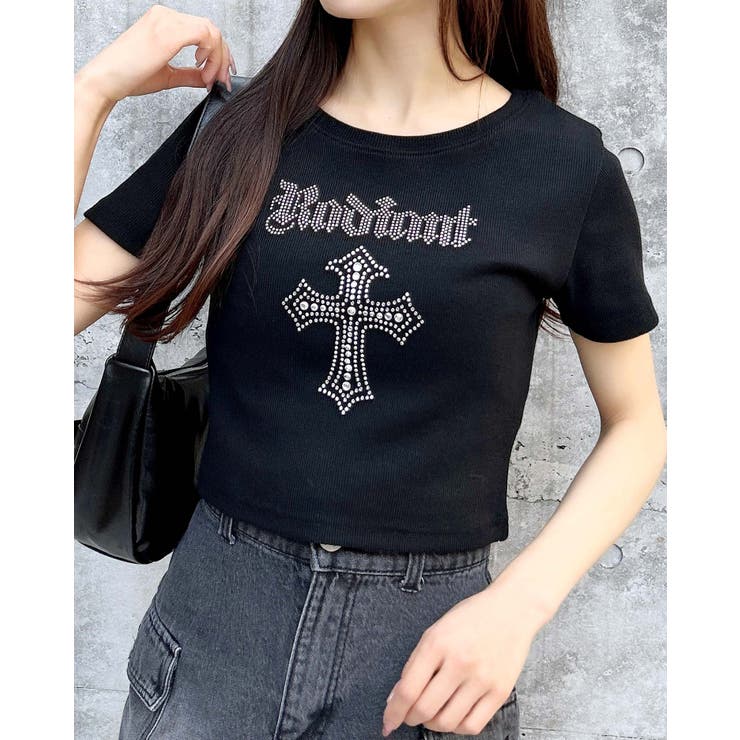 注目■CVTVLIST■大人気 ラインストーンTシャツ 国内発 すぐ届く tシャツ ラインストーンTシャツ レディース : ZOZOTOWN Yahoo