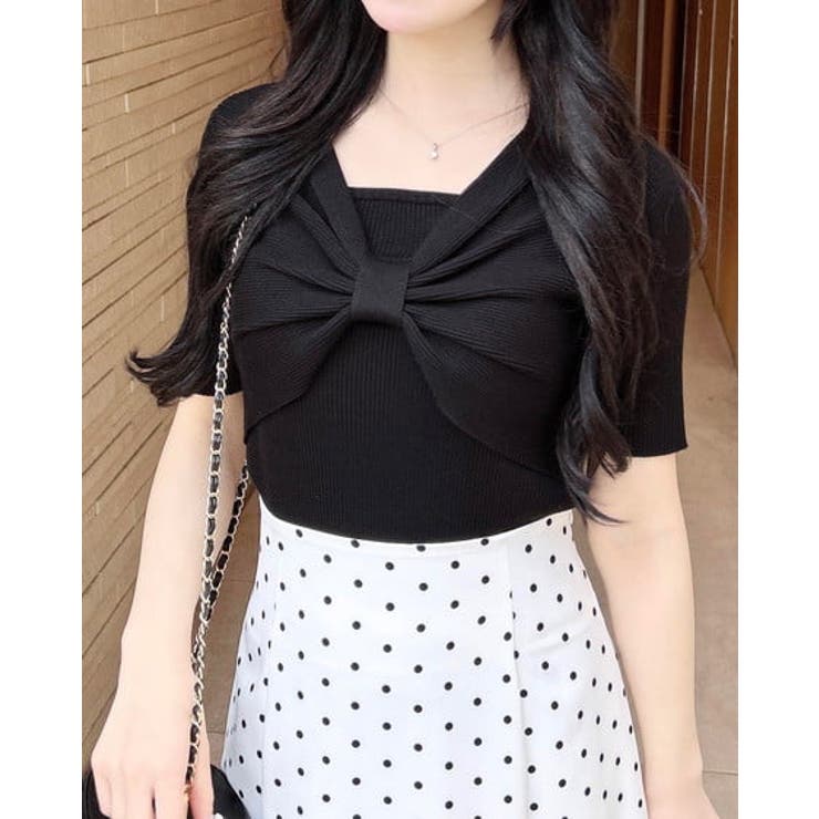 【WEB限定】リボンレイヤード風ニット | INGNI  | 詳細画像4 