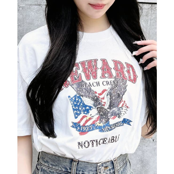 スタッズ付イーグルロゴT | INGNI  | 詳細画像7 