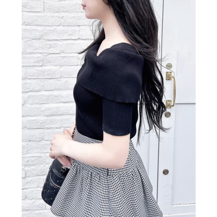 【WEB限定】オフショル半袖ニット | INGNI  | 詳細画像4 