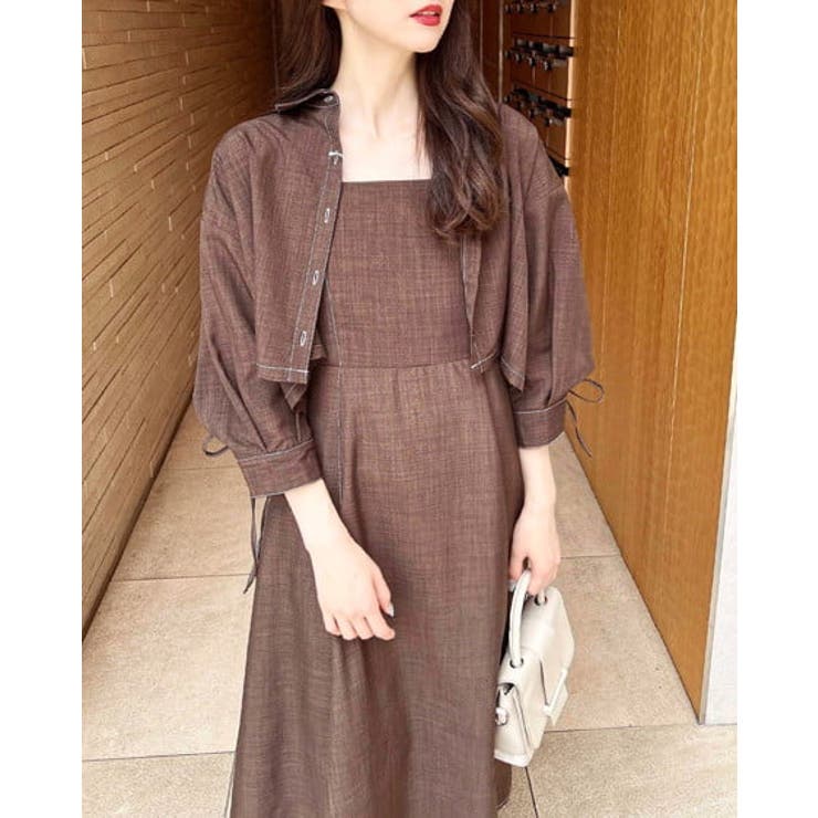 【新品タグ付】JUSGLITTY ヘンリードロストワンピース 新品タグ付】JUSGLITTY ヘンリードロストワンピース