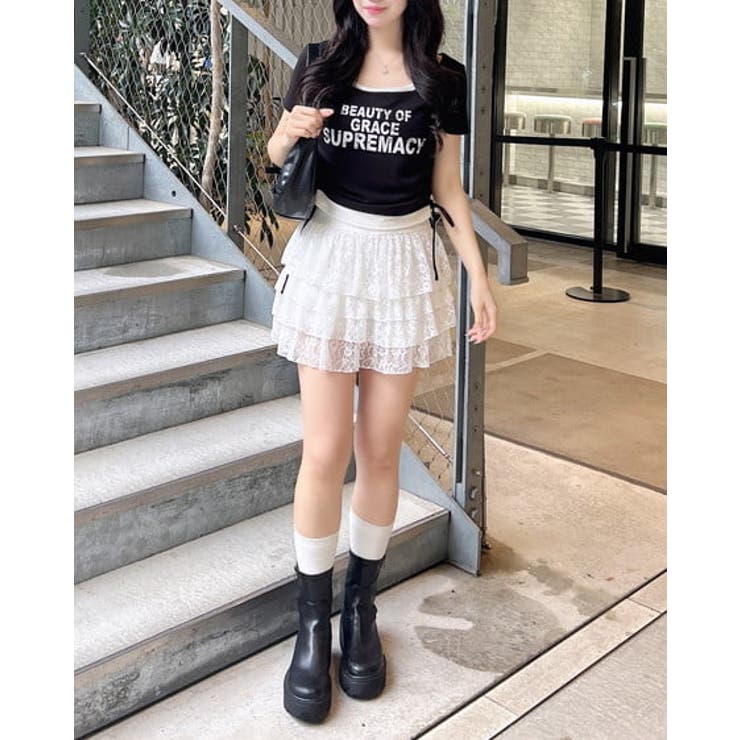 サイドドロストレイヤードロゴTOPs | INGNI  | 詳細画像2 