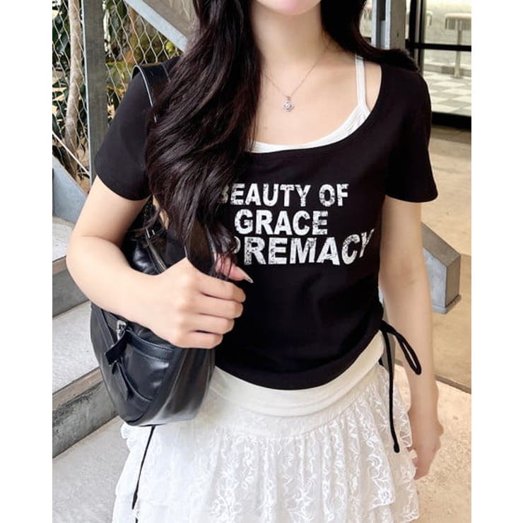 サイドドロストレイヤードロゴTOPs | INGNI  | 詳細画像5 