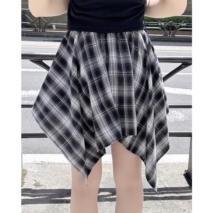 腰巻シャツ風チェック柄スカパン | INGNI  | 詳細画像3 