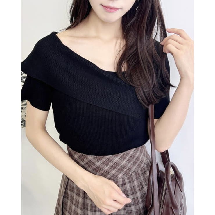 クロ | 12Gアシンメトリーニット | INGNI 