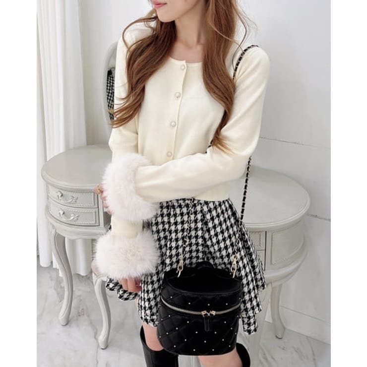 袖先ファーニットカーディガン | INGNI  | 詳細画像9 