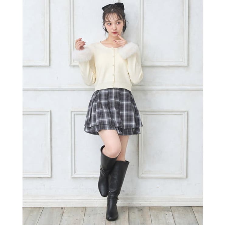 袖先ファーニットカーディガン | INGNI  | 詳細画像3 