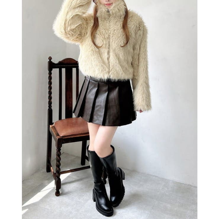 スタンドカラーエコファーコート | INGNI  | 詳細画像8 