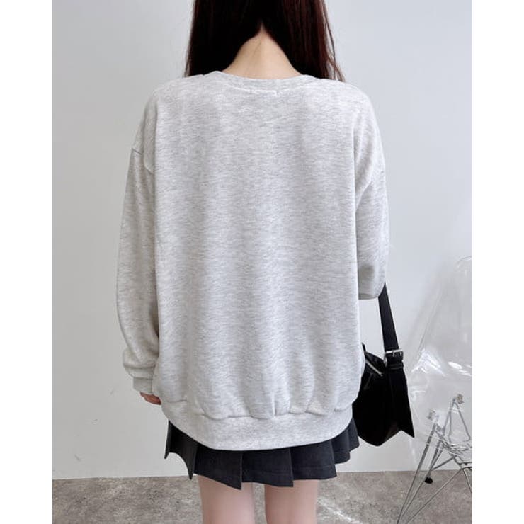 フラワーロゴ裏毛トップス | INGNI  | 詳細画像3 