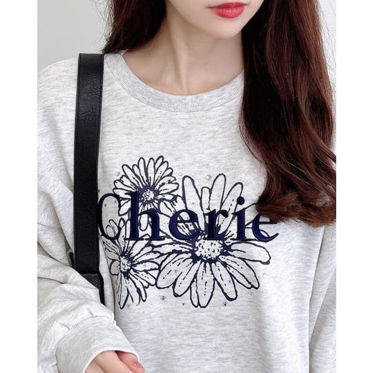 フラワーロゴ裏毛トップス | INGNI  | 詳細画像6 