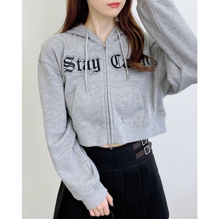 ロゴZIP裏毛ショートパーカー[品番：INGW0011186]｜INGNI （イング）の