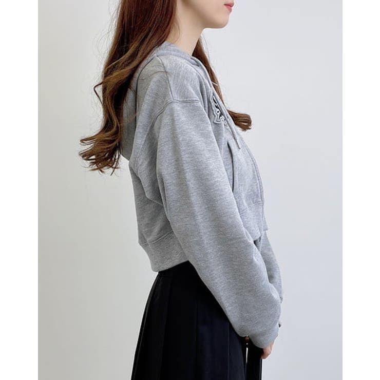 ロゴZIP裏毛ショートパーカー | INGNI  | 詳細画像8 