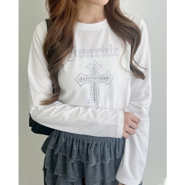 ラインストーンクロスロンティー | INGNI  | 詳細画像2 