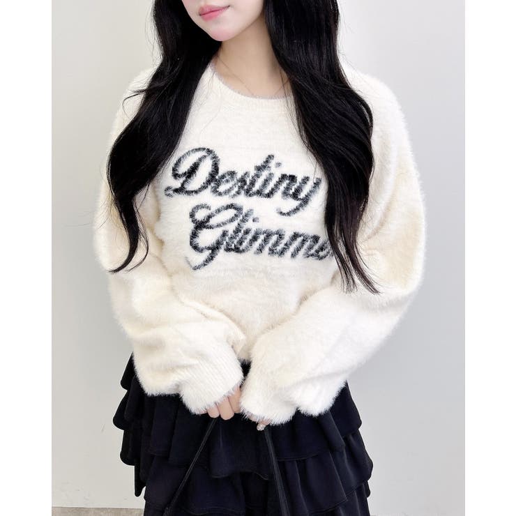 12Gショート丈フェザーロゴニット | INGNI  | 詳細画像1 