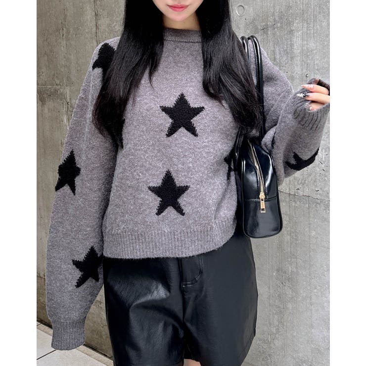 7G星柄ループJQニット | INGNI  | 詳細画像1 