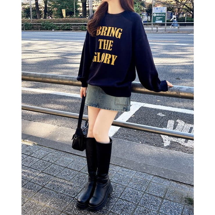 12G3段BIGロゴニット | INGNI  | 詳細画像7 