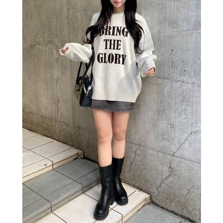 12G3段BIGロゴニット | INGNI  | 詳細画像2 