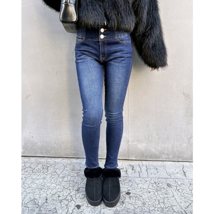 デニム/コン | ハイウエストスキニーデニムパンツ | INGNI 