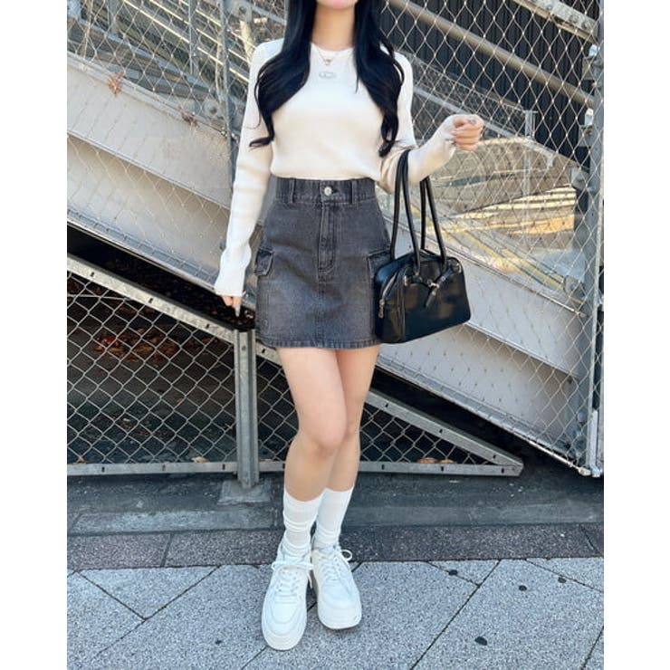 12Gメタルプリントリブニット | INGNI  | 詳細画像6 