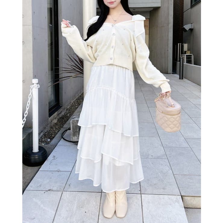 12G肩リボン装飾付ニットCD | INGNI  | 詳細画像2 